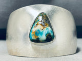The Most Unique Royston Cab Turquoise Vintage Native American Navajo Sterling Silver Bracelet-Nativo Arts