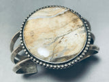 Map Agate Rare Vintage Native American Navajo Sterling Silver Bracelet Cuff Old-Nativo Arts