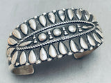 Teardrop Cluster Vintage Native American Navajo Sterling Silver Bracelet-Nativo Arts