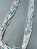 Important Vintage Navajo Heishi Turquoise Necklace, Old-Nativo Arts