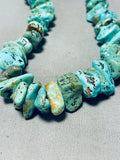 Native American Wow Vintage Santo Domingo Kingman, Royston Turquoise Sterling Silver Necklace-Nativo Arts