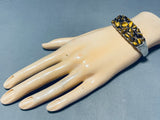 One Of The Most Unique Vintage Southwest Tiger's Eye Sterling Silver Bracelet-Nativo Arts