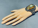 Early Towering Vintage Native American Navajo Royston Turquoise Sterling Silver Bracelet-Nativo Arts