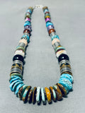 Singer Native American Navajo Turquoise Amethyst Tigers Eye Sterling Silver Necklace-Nativo Arts