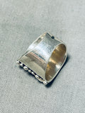 One Of The Best Santo Domingo Lapis Sterling Silver Cross Ring-Nativo Arts