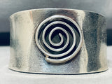 Mesmerizing Vintage Native American Navajo Sterling Silver Bracelet Cuff-Nativo Arts