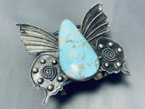 The Biggest Butterfly Bracelet!! 162 Grams Turquoise Sterling Silver Native American Navajo-Nativo Arts