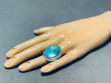 Incredible Vintage Native American Navajo Royston Turquoise Sterling Silver Ring-Nativo Arts