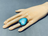 I Heart Turquoise Vintage Native American Navajo Sterling Silver Ring Old-Nativo Arts