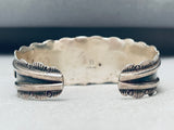 Bea Nez Vintage Native American Navajo Turquoise Sterling Silver Bracelet-Nativo Arts