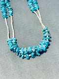 Native American One Of The Most Unique Sectioned Vintage Santo Domingo Turquoise Necklace-Nativo Arts