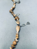 Incredible Vintage Native American Navajo Animal Sterling Silver Brown Stone Necklace-Nativo Arts