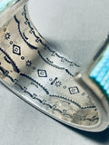 One Of The Most Intricate Southwest Turquoise Inlay Sterling Silver Bracelet-Nativo Arts