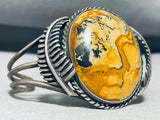 One Of The Most Unique Ever Vintage Native American Navajo Sand Jasper Sterling Silver Bracelet-Nativo Arts