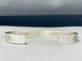 Marvelous Vintage Native American Laguna Sterling Silver Bracelet Signed Glenn Paquin-Nativo Arts