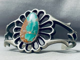 Magnificent 87 Grams Native American Navajo Royston Turquoise Sterling Silver Bracelet-Nativo Arts