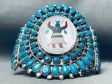 Important Victor Moses Begay Vintage Native American Navajo Turquoise Sterling Silver Bracelet-Nativo Arts