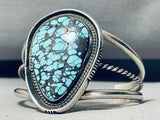 Indian Mountain Mine!! Rare Vintage Native American Navajo Turquoise Sterling Silver Bracelet-Nativo Arts