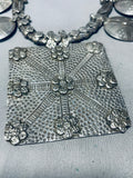 326 Gramsvintage Southwesthuge Sterling Silver Squash Blossom Necklace 326 Grams-Nativo Arts