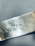 6.5 Inch Wrist Vintage Native American Navajo Cal Begay Inlay Sterling Silver Bracelet-Nativo Arts