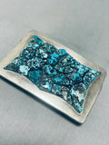 Jo Mcmillan Vintage Native American Navajo Turquoise Sterling Silver Buckle Old-Nativo Arts
