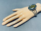 One Of The Most Unique Ever Jasper Vintage Native American Navajo Sterling Silver Bracelet-Nativo Arts