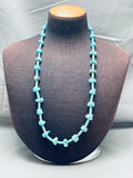 One Of The Best Very Rare Vintage Native American Navajo Turquoise Heishi Necklace Old-Nativo Arts