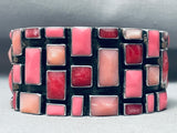 The Best Vintage Southwest Pink Shells Sterling Silver Bracelet-Nativo Arts