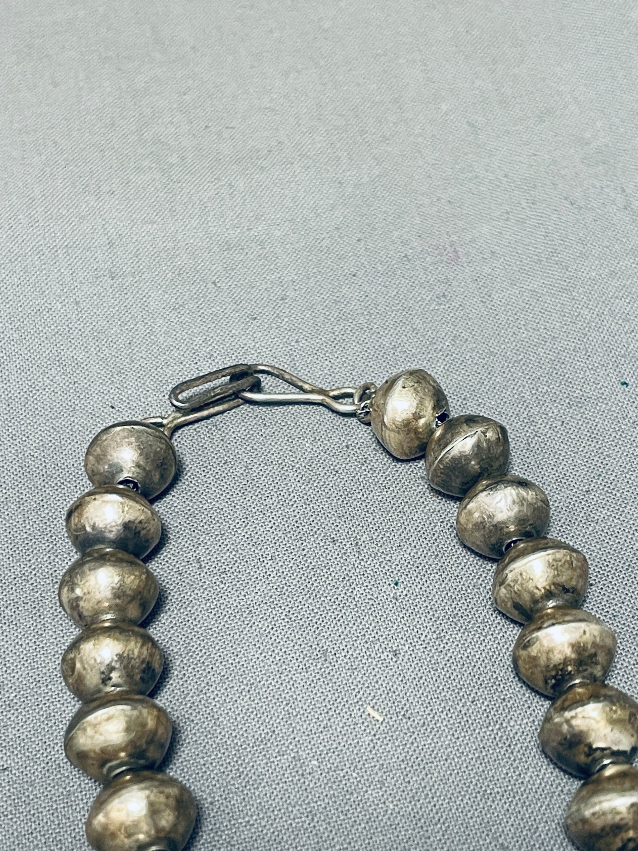 Marvelous Vintage Native American Navajo Sterling Silver Bead