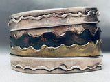 One Of The Most Unique Ever Vintage Southwest Sterling Silver Bracelet-Nativo Arts