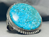 Phil Yazzie Earth Blue Turquoise Native American Navajo Sterling Silver Bracelet-Nativo Arts
