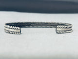Beautiful Vintage Native American Navajo 5 Royston Turquoise Sterling Silver Bracelet-Nativo Arts
