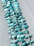 Exceptional 254 Grams Vintage Native American Navajo Heishi Turquoise Necklace