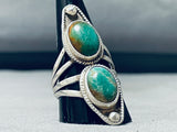 Gorgeous Vintage Native American Navajo Royston Turquoise Sterling Silver Ring-Nativo Arts