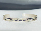Enticing Vintage Native American Navajo Sterling Silver Bracelet-Nativo Arts