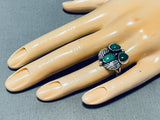 Marvelous Vintage Native American Navajo Cerrillos Turquoise Sterling Silver Ring-Nativo Arts