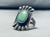 Authentic Vintage Native American Navajo Royston Turquoise Sterling Silver Ring-Nativo Arts