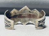 One Of The Finest Vintage Navajo Carico Lake Turquoise Sterling Silver Bracelet-Nativo Arts