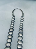 Charlie Bowie Rare Vintage Native American Navajo Turquoise Sterling Silver Necklace-Nativo Arts