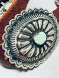 552 Grams Vintage Native American Navajo Royston Turquoise Sterling Silver Concho Belt-Nativo Arts