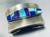 Important Chee Family 6 Inch Wrist Vintage Native American Navajo Sterling Silver Bracelet-Nativo Arts
