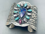 The Best Santo Domingo Turquoise Azurite Sterling Silver Bracelet-Nativo Arts