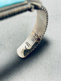 Native American Awesome Stacker Vintage Turquoise Sterling Silver Bracelet-Nativo Arts