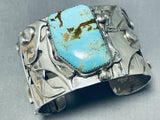 One Of The Most Skilled Sterling Silver Vintage Native American Navajo Turquoise Bracelet-Nativo Arts