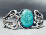 Butterfly Flanks Vintage Native American Navajo Turquoise Sterling Silver Bracelet-Nativo Arts