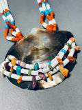 One Of The Most Unique Ever Shell Santo Domingo Necklace Old-Nativo Arts