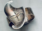 One Of The Best Vintage Navajo Sterling Silver Clasp Bracelet-Nativo Arts