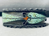 One Of Coolest Vintage Native American Navajo 6.5 Inch Wrist Turquoise Sterling Silver Bracelet-Nativo Arts