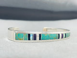 Superior Vintage Native American Navajo Royston Turquoise, Sugulite Sterling Silver Bracelet-Nativo Arts
