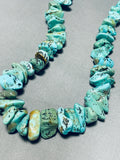 Native American Wow Vintage Santo Domingo Kingman, Royston Turquoise Sterling Silver Necklace-Nativo Arts